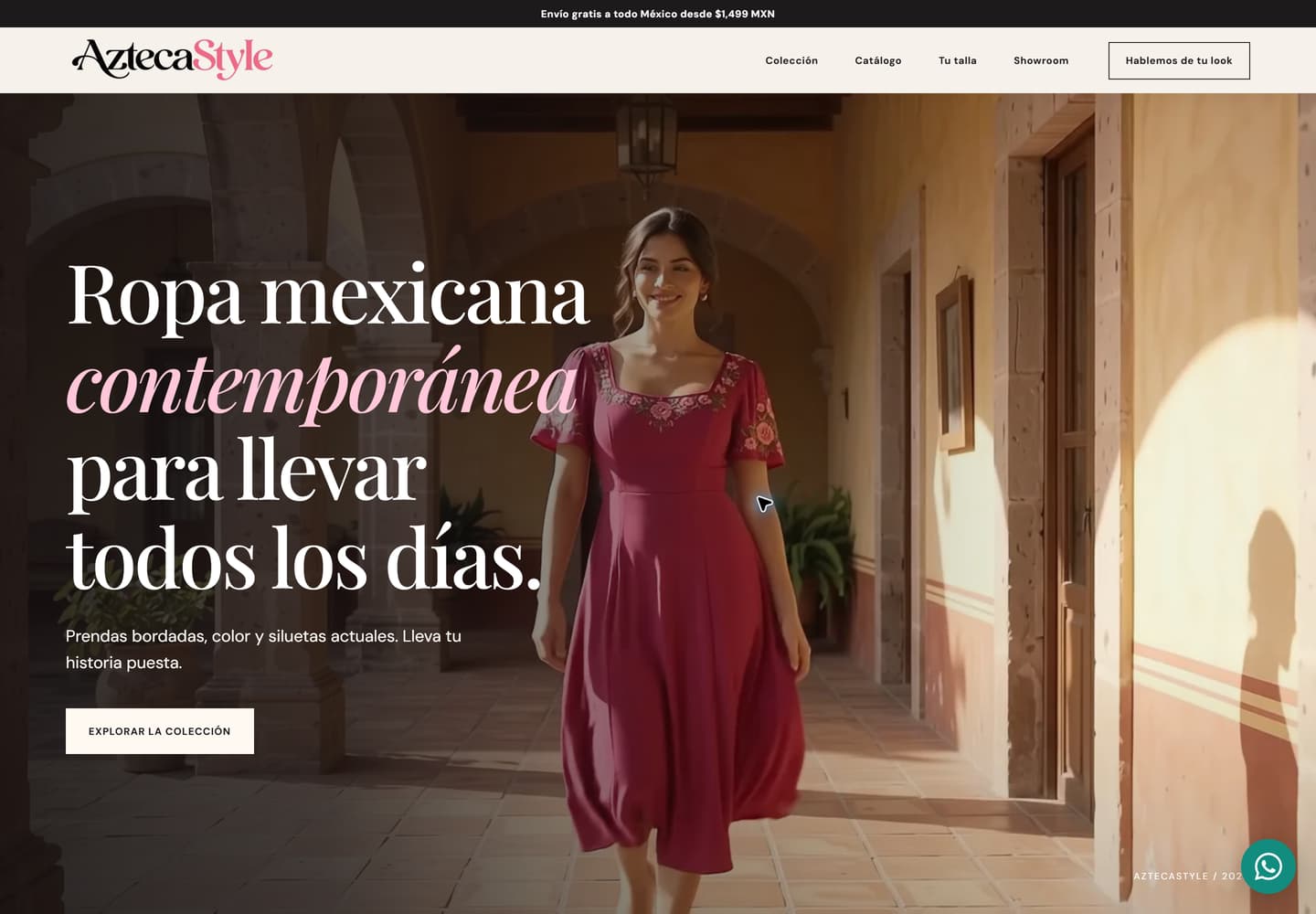 AztecaStyle, Boutique de ropa: demo real publicada