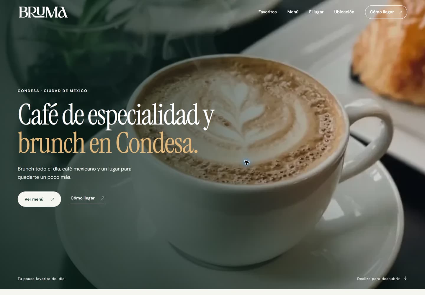 Bruma, Cafetería: demo real publicada