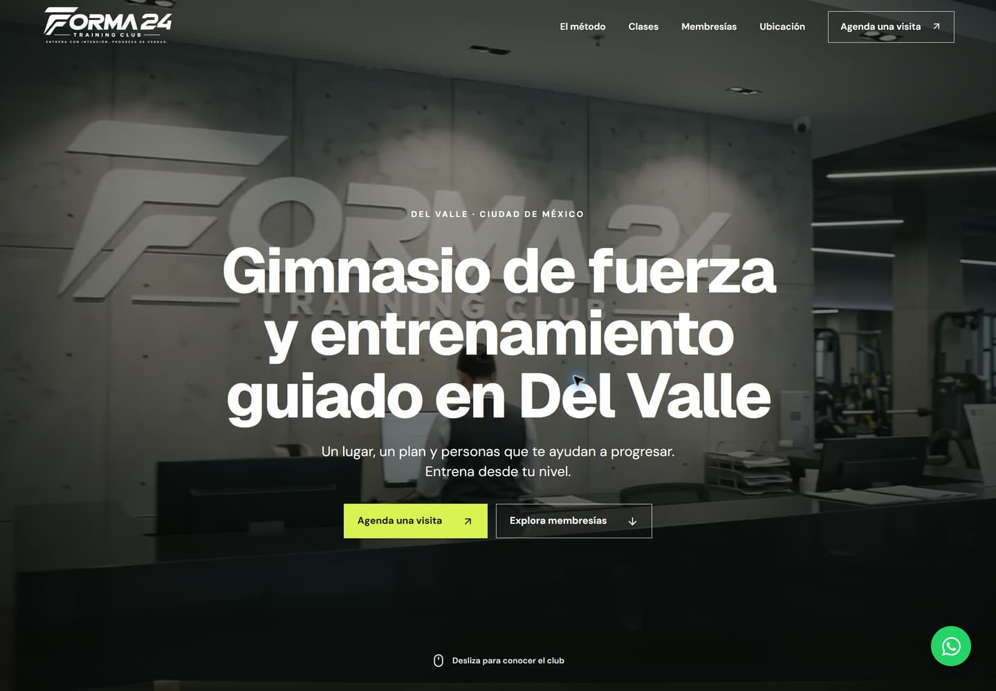 Forma 24, Gimnasio: demo real publicada